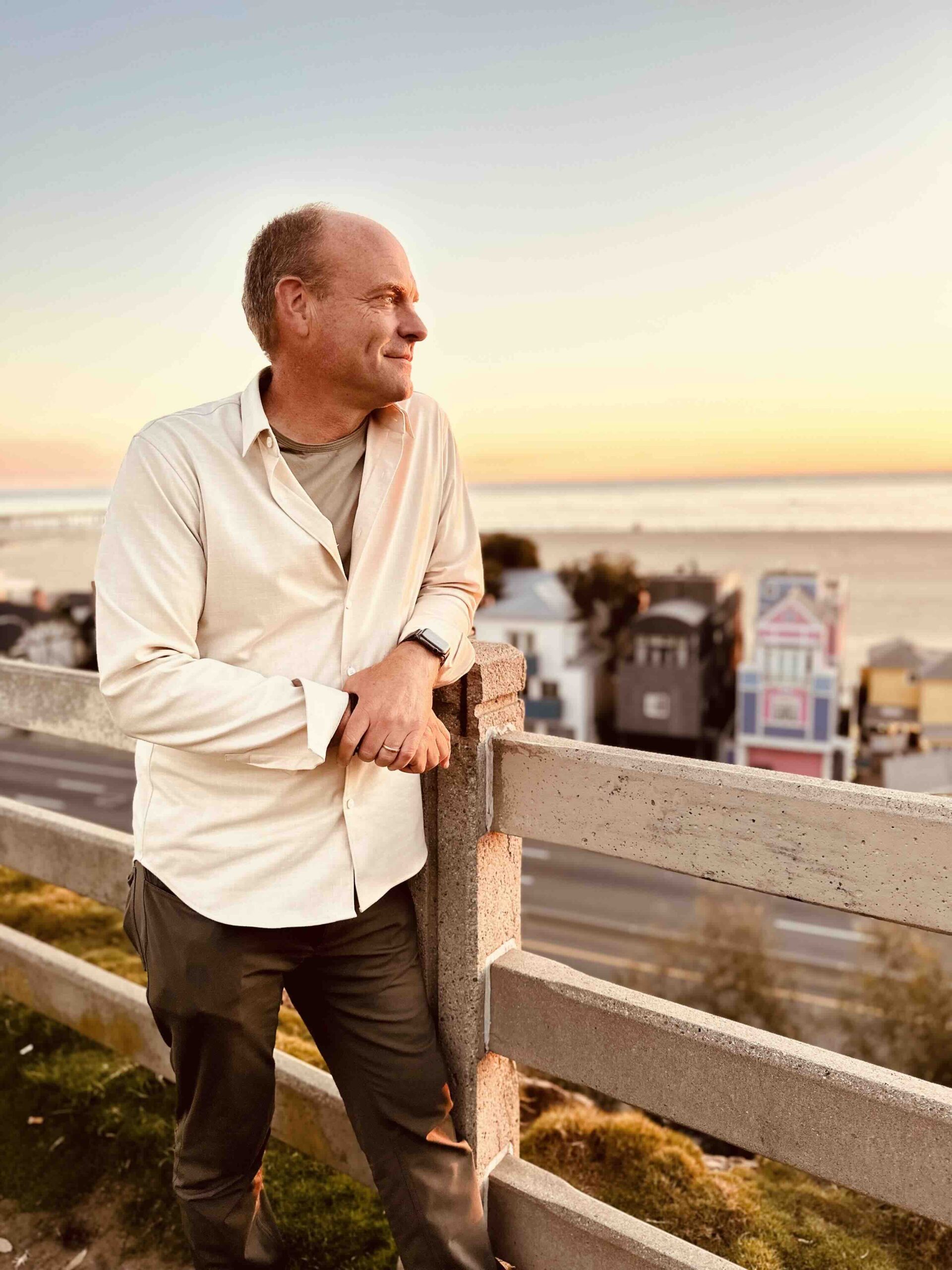 John Zdanowski overlooking the San Diego coastline